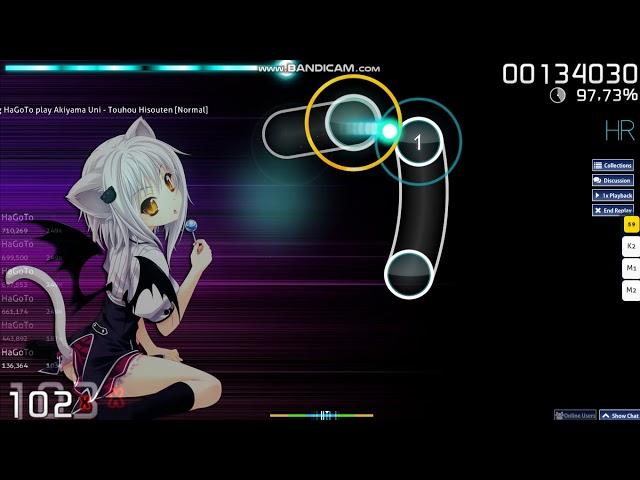 osu! Touhou Hisouten [Normal] - Akiyama Uni