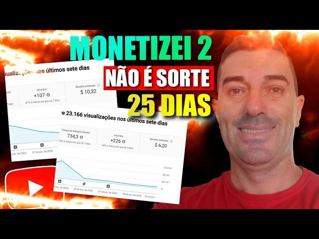 NÃO É SORTE é Estratégia ! Monetizados 2 CANAIS DARK em menos de 1 mês