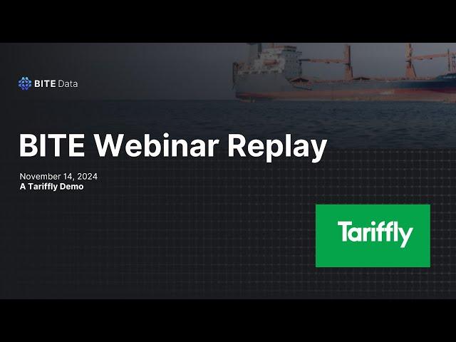 BITE Webinar Replay: HTS Classification for Seafood Imports | Tariffly Demo with Afolabi