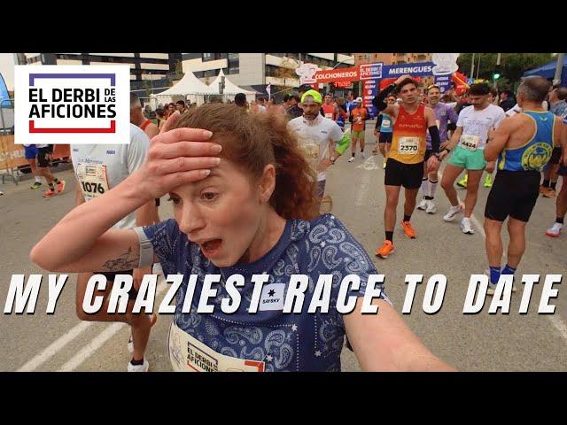 How Fast Can I Run this Downhill 10k? Madrid Derbi de las Aficiones 2024 Race Vlog