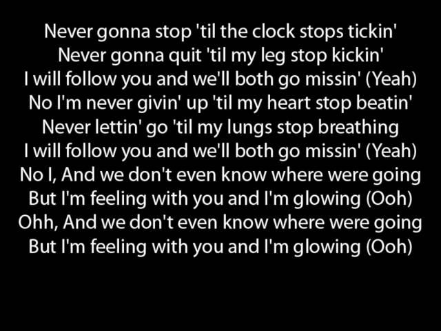 The Script Glowing lyrics