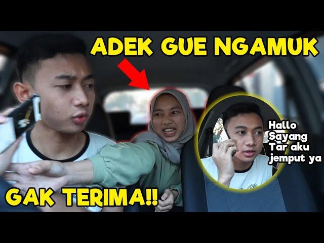 PRANK NELPON SELINGKUHAN DEPAN ADEK, DIA MARAH BANGET!!