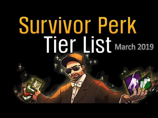 Dead by Daylight - Survivor Perk Tier List (March 2019)