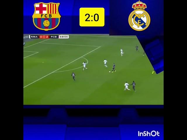 Real Madrid vs Barcelona 2023 Spanish Super Cup #football #short #youtube