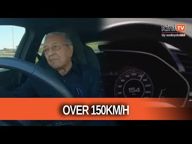 Dr M takes over the wheel, drives at over 150km/h at SIC