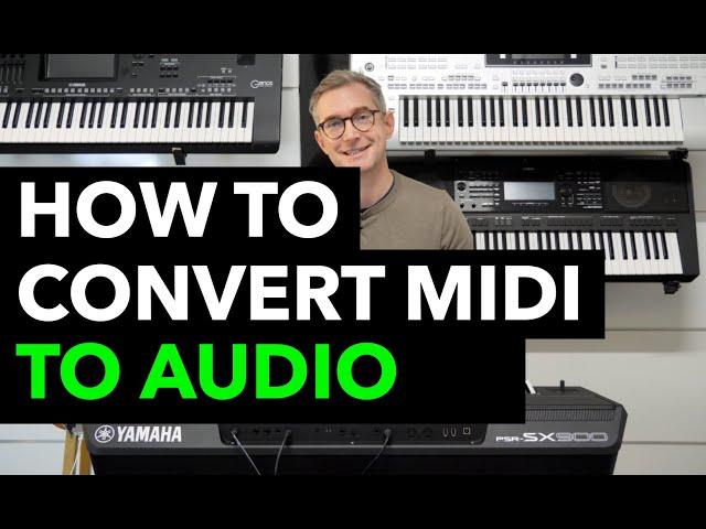 How to Convert MIDI Songs to Audio on Yamaha PSR-SX & Genos Keyboards | Step-by-Step Guide 