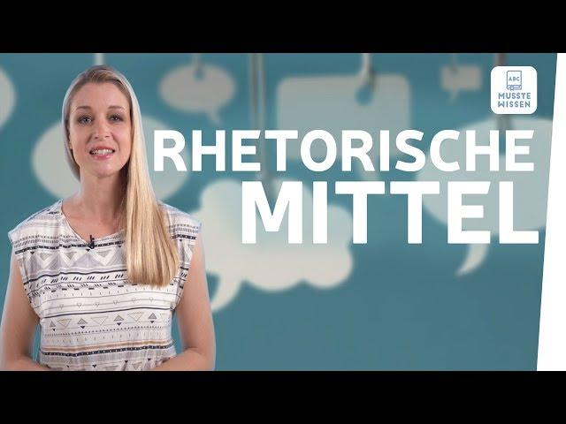 Rhetorische Mittel erkennen I musstewissen Deutsch