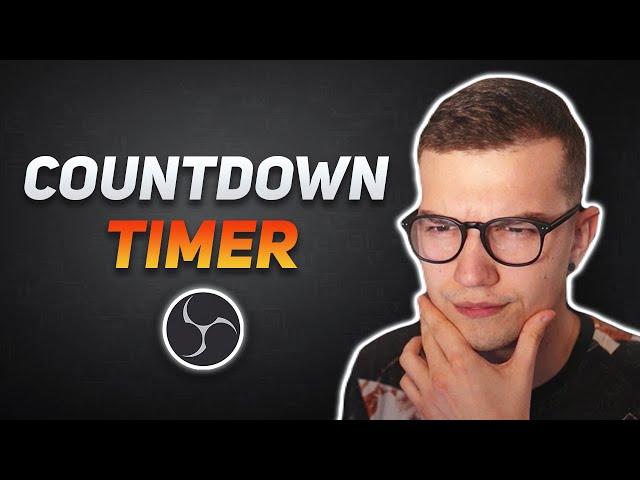 Add A Countdown Timer To OBS! (SUPER EASY)