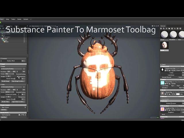 008 Exporting Substance Painter to Marmoset Toolbag 4 for Lighting and Rendering