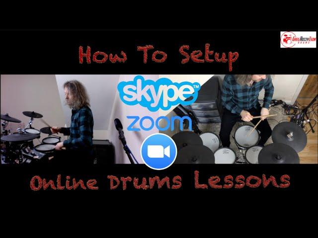 How To Setup for Online Drums Lessons (Skype or Zoom)