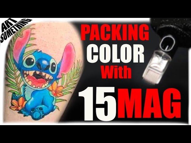 How to Tattoo, COLOR PACKING with 15 MAG  Real time tattooing, TIPS TRICKS And MUCH MORE