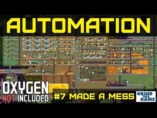 NEW AUTOMATION BASE #7 - Made A Mess & More Cool Power! - Oxygen Not Included Automation Upgrade