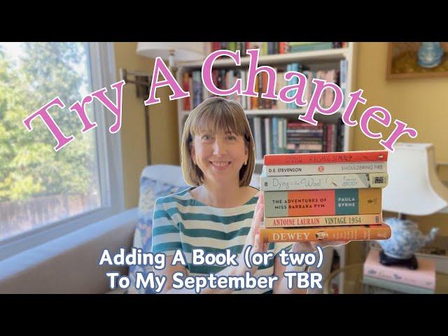 Try A Chapter || Books To Add To My September TBR