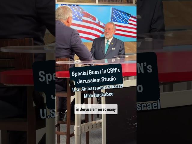 Huckabee in CBN's Jerusalem Studio