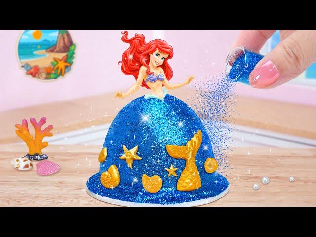 Ocean Mermaid Pull me up Cake  Best Miniature Beautiful Disney Princess Cake  Mini Cakes Idea