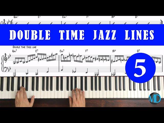 Double Time Jazz Lines #1 Part 5 - mDecks Music