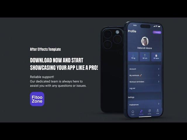 Presentation of an App Mobile - After Effects Template