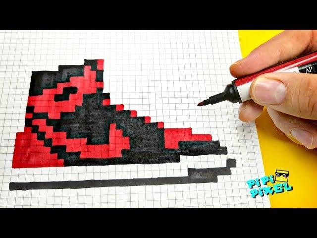 ОБУВЬ Nike Shoes | Jordan  PIXEL ART ! РИСУНКИ ПО КЛЕТОЧКАМ ОБУВЬ НАЙК  Nike Shoes КАК НАРИСОВАТЬ?