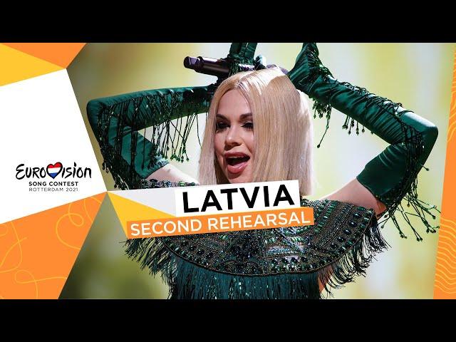 Samanta Tīna - The Moon Is Rising - Second Rehearsal - Latvia  - Eurovision 2021