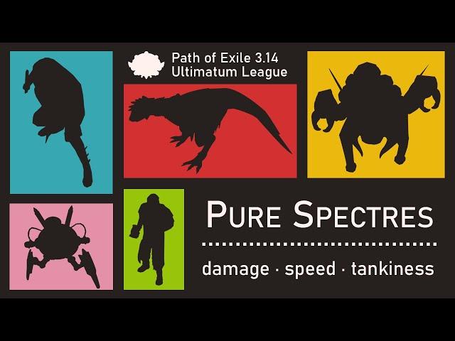 PoE 3.14 - Pure Spectres Necromancer - Damage, Speed, Tankiness