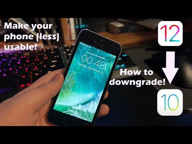 How to downgrade an iPhone 5s to iOS 10.3.3 WITHOUT SHSH blobs!