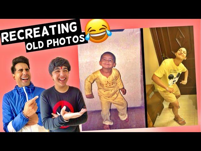 RECREATING OLD PHOTOS Challenge | Rimorav Vlogs