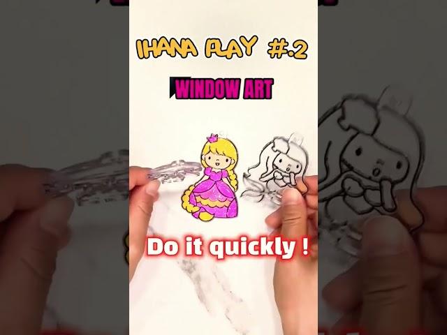Interesting window art. #shorts#YouTube shorts#game#play#toy #art #diy