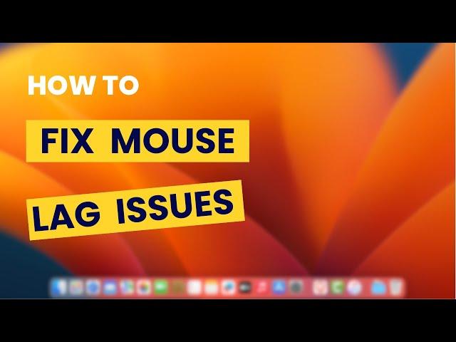 How To Fix Mouse Lag and Stuttering Issue on Mac Os