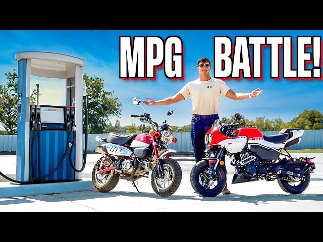 MiniMoto MPG Battle: Honda Monkey vs CFMoto Papio SS