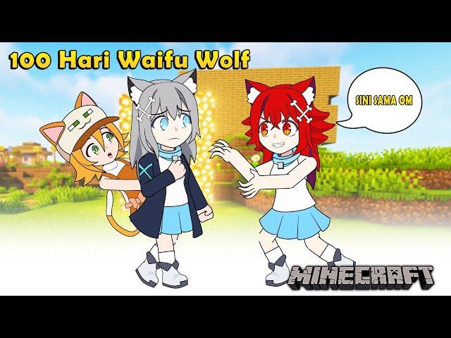 100 Hari Jadi WAIFU WOLF  - Animasi Minecraft