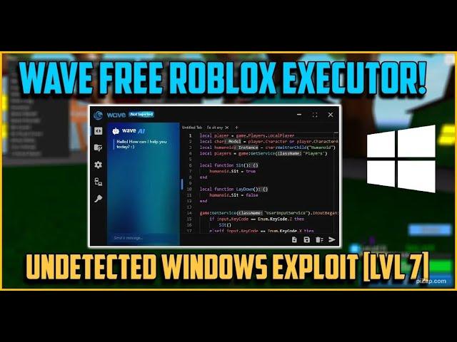 [NEW] WAVE FREE ROBLOX EXPLOIT/EXECUTOR! Undetected Level 7 Windows PC Exploit/Hack! [No Ban]