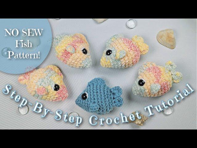 No Sew Fish Crochet Pattern | Amigurumi Pattern | Easy Crochet Pattern