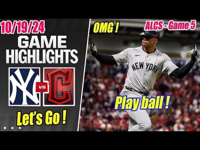 New York Yankees vs Cleveland Guardians [ALCS] Game 5 Highlights Oct 19, 2024 | MLB Playoffs 2024