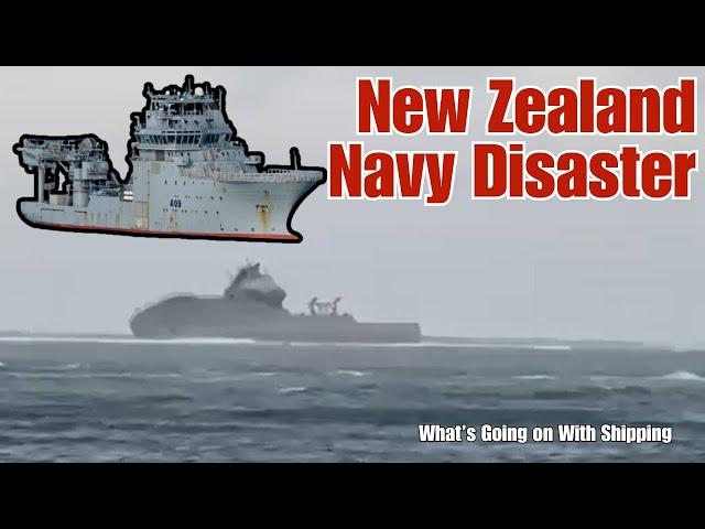 One of the Royal New Zealand Navy's Largest Ships - HMNZS Manawanui - Sank Off the Coast of Samoa