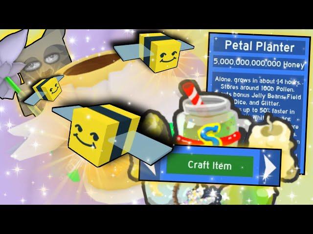 Purchasing The Perplexingly Posh Petal Planter | Roblox Bee Swarm Simulator