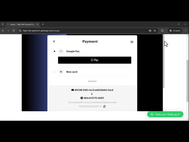 Instant USDT Payout High-Risk Payment Gateway for WooCommerce: Accept Cards, Apple & Google Payments