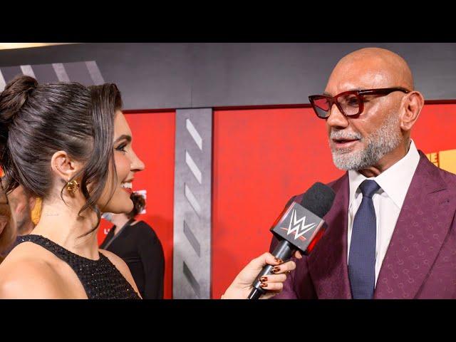 Why Batista wanted to fight Drew McIntyre – “The Killer's Game” red carpet