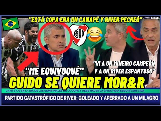 Guido se quiere mor&r pero elige "creer" después del Mineiro vs River 3-0