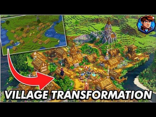 Transforming Village In Minecraft | Minecraft Timelapse | The Genius Builder