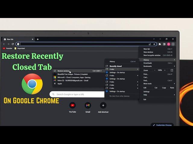 Google Chrome: How to Recover Your Lost Tabs! [Restore Closed Tabs]