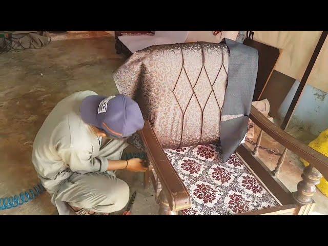 Amazing skill Sofa Making|Sofa Decoration #onlyskill #sofafactory #sofadecoration