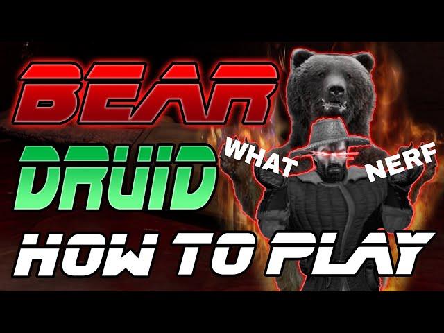 How To Play BEAR Druid / Best Druid Build Current Patch : Dark and Darker