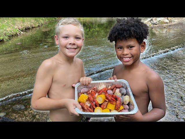 Micro Crawfish Boil at the Creek!