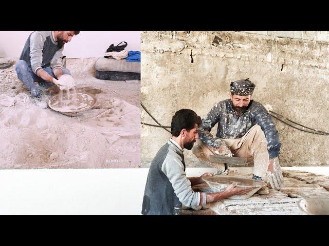 "Nasibullah goes to plaster with his landlord Mr. Hosseinpour" #effort #villagelife