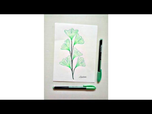 EASY Floral Drawing l Floral Art Series Part - 4 l Kreatif Studio l