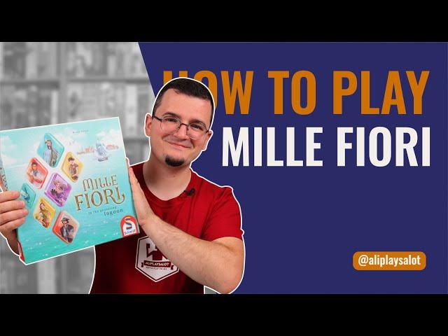 How to Play Mille Fiori (Schmidt Spiele) | Tutorial by Ali Plays a Lot