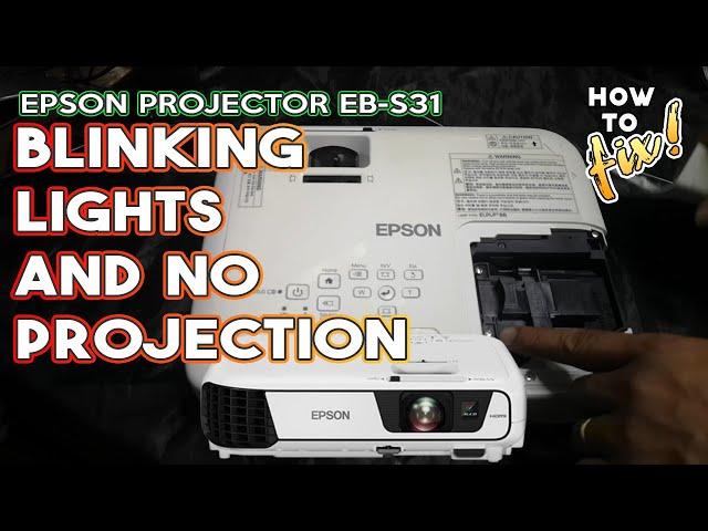 Epson Projector Blinking Led Light and No Projection Problem. How To Fix!