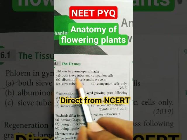 NEET NCERT based question #neet #2023 #shorts #youtubeshorts #viral