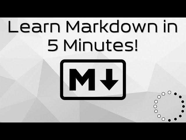 Learn Markdown in 5 Minutes! (Seriously)