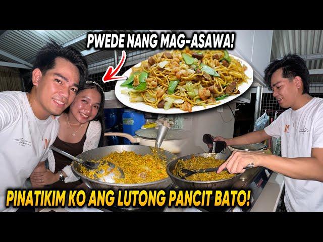 PINAGLUTO KO SI LANGGA NG PANCIT BATO ALA ROEL!